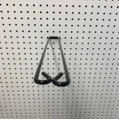 18 in. 187 Black Metal Display Brooms Peg Hook 1 pk