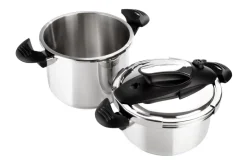 3 Piece Pressure Cooker Nova 4+6 Qt. Stainless Steel