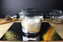 3 Piece Pressure Cooker Nova 4+6 Qt. Stainless Steel