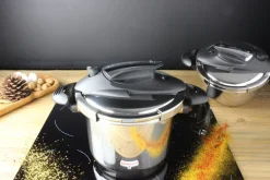 3 Piece Pressure Cooker Nova 4+6 Qt. Stainless Steel