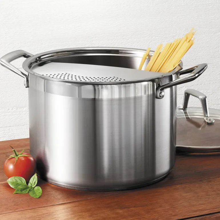 8 Qt Lock-n-Drain Stainless Steel Pasta Cooker