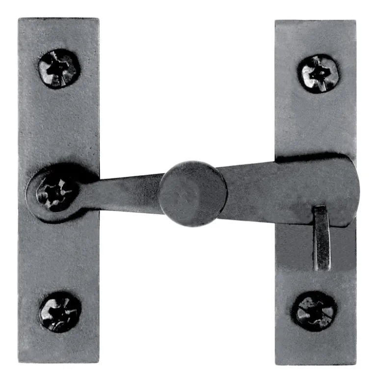 Acorn Matte Black Forged Iron Cabinet Latch