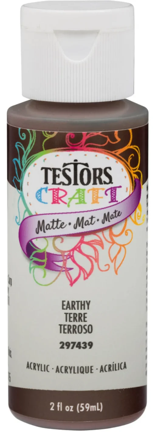 Acrylic Craft Paint, Matte Earthy, 2-oz.