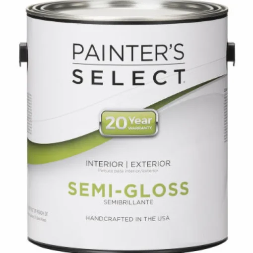 Acrylic Latex Paint, Interior/Exterior, Deep Base Semi-Gloss, 1-Gal. (Pack of 4)