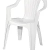 Adams 1 White Polypropylene Stackable Chair White