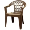 Adams Penza 1 person Earth Brown Polypropylene Stackable Chair
