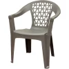 Adams Penza Gray Polypropylene Frame Stackable Chair