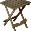 Adams Quik-Fold Portobello Rectangular Resin Folding Side Table