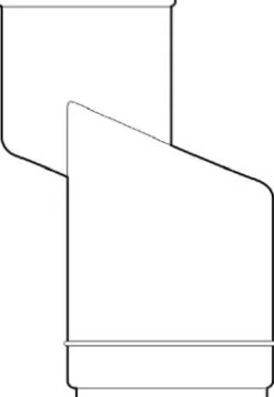 Advanced Drainage Systems 3-1/4 in. Barb X 2 in. D Barb Polyethylene 4 in. Downspout Adapter 1 pk