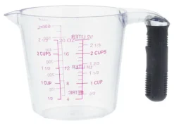 AHC 2 cups Plastic Clear Measuring Cup (Pack of 24)