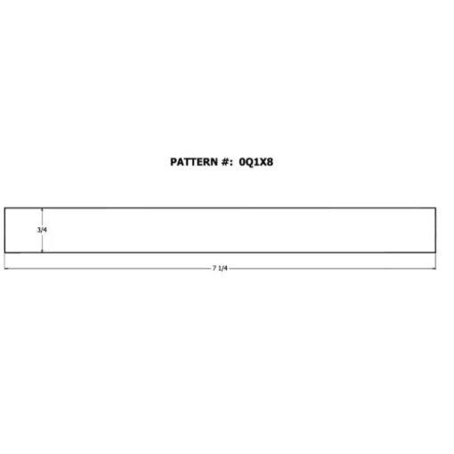 Alexandria Moulding 1 in. X 8 in. W X 4 ft. L Poplar Board S4S Grade