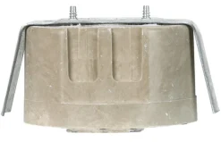 Allied Moulded FiberglasBox Old Work 14 cu in Round Fiberglass 1 gang Outlet Box Beige