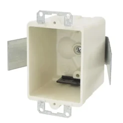 Allied Moulded FiberglasBox Old Work 16 cu in Square Fiberglass 1 gang Outlet Box Beige