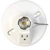 Allied Moulded Plastic Medium Base Lampholder w/Outlet & Pull Chain 1 pk