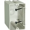 Allied Moulded SliderBox New and Old Work 23 cu in Square Polycarbonate 1 gang Outlet Box Beige