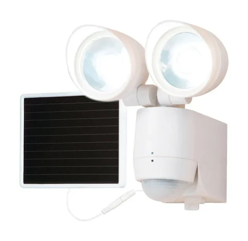 All-Pro Motion-Sensing Solar Powered LED White Entry Light