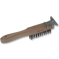 Allway 1-1/2 in. W x 11.5 in. L Carbon Steel Wire Brush with Scraper