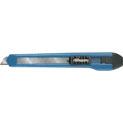 Allway 5 in. Retractable Snap-Off Utility Knife Blue 1 pk