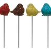 Alpine Ceramic Assorted 15 in. H Bird Decorative Garden Stakes (Pack of 12)