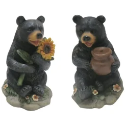 Alpine Corporation LWA112ABB 5" Bear Statuary Assorted Styles (Pack of 12)