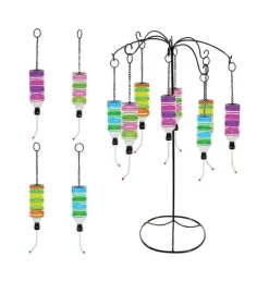 Alpine Glass Assorted 12.5 in. H Hanging Door Decor (Pack of 8)
