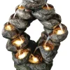 Alpine Polyresin Multi-color 31.3 in. H Abstract Fountain