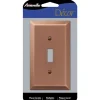 Amerelle Century Antique Copper 1 gang Stamped Steel Toggle Wall Plate 1 pk