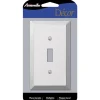 Amerelle Century Polished Chrome 1 gang Stamped Steel Toggle Wall Plate 1 pk