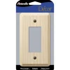 Amerelle Contemporary Unfinished Beige 1 gang Wood Decorator Wall Plate 1 pk
