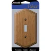 Amerelle Country Brown 1 gang Wood Toggle Wall Plate 1 pk