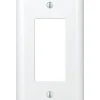Amerelle Devon White 1 gang Stamped Steel Decorator Wall Plate 1 pk