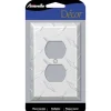 Amerelle Diamond Magnesium 1 gang Stamped Aluminum Duplex Wall Plate 1 pk