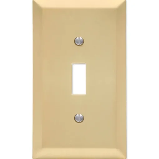 Amerelle Polished Brass 1 gang Stainless Steel Toggle Wall Plate 1 pk