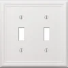Amerelle White 1 gang Steel Toggle Wall Plate 1 pk