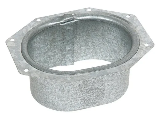 Amerimax 3.87 in. H X 3.13 in. W X 1.13 in. L Metallic Galvanized Steel K Gutter Outlet