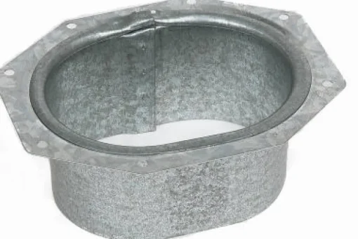 Amerimax 3.87 in. H X 3.13 in. W X 1.13 in. L Metallic Galvanized Steel K Gutter Outlet