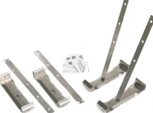 Amerimax 2 in. H X 3.5 in. W X 9.5 in. L Metallic Aluminum K Gutter Hanger and Strap