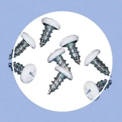 Amerimax No. 8 X 3/8 in. L Phillips/Slotted Round Head Sheet Metal Screws