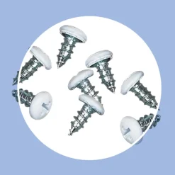 Amerimax No. 8 X 3/8 in. L Phillips/Slotted Round Head Sheet Metal Screws