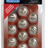 Amerock Allison Round Cabinet Knob 1-3/16 in. D 1 in. Satin Nickel 10 pk