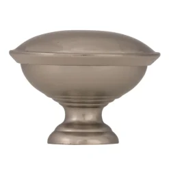 Amerock Allison Round Cabinet Knob 1-5/16 in. D 15/16 in. Brushed Chrome 10 pk