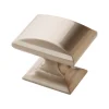 Amerock Candler Rectangle Cabinet Knob 1-1/4 in. D 1-1/8 in. Satin Nickel 5 pk