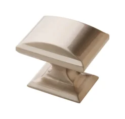 Amerock Candler Rectangle Cabinet Knob 1-1/4 in. D 1-1/8 in. Satin Nickel 5 pk