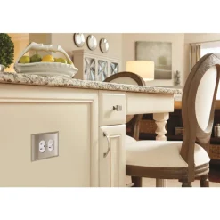Amerock Candler Rectangle Cabinet Knob 1-1/4 in. D 1-1/8 in. Satin Nickel 5 pk