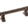 Amerock Davenport Bar Cabinet Pull 3-3/4 in. Gunmetal 1 pk