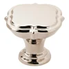 Amerock Grace Revitalize Quatrefoil Cabinet Knob 1-3/8 in. D 1-3/16 in. Polished Nickel 1 pk