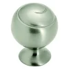 Amerock SwirlZ Round Cabinet Knob 1-1/8 in. D 1-1/2 in. Satin Nickel 1 pk