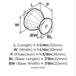 Amerock Traditional Classics Round Furniture Knob 1-1/4 in. D 1-1/5 in. Satin Nickel 5 pk