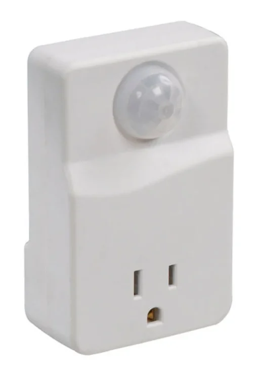 Amertac White Motion Activated Plug In Light Control 1 pk