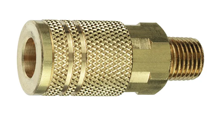 Amflo Brass 1/4 in. I/M Style Coupler 1/4 in. Male NPT 1 pc. (Pack of 10)